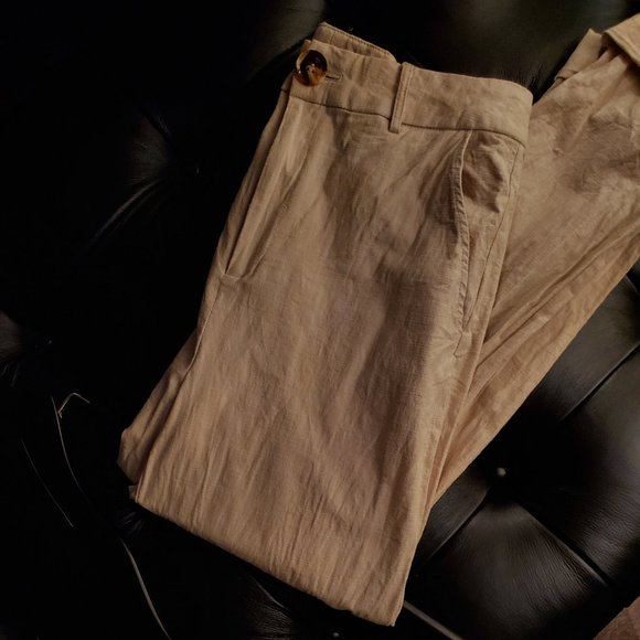 NASTY GAL Tapered Linen Pants - Picture 2 of 5